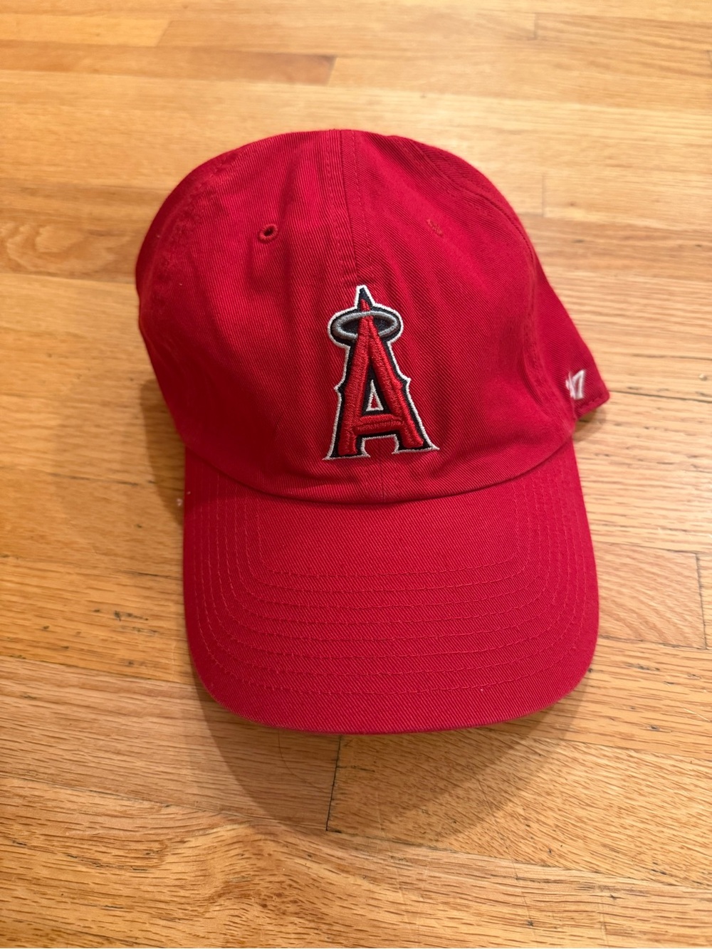 Los Angeles Angels 47 Brand Red Baseball Cap with Embroidered 'A' Logo
